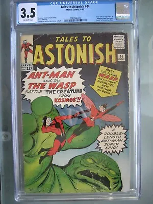 Buy Tales To Astonish #44 CGC 3.5 Marvel Comics 1963 Origin & 1st App Wasp • 481.39£