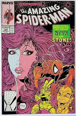 Buy Amazing Spider-Man #309 (1988) Vintage Key Comic, 1st Team Appearance Styx/Stone • 15.77£