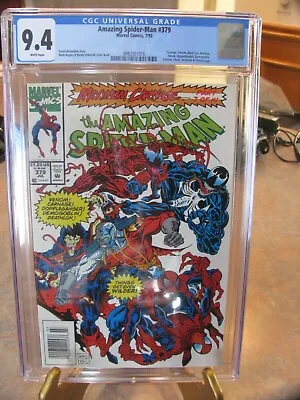Buy Amazing Spider-Man #379 CGC 9.4 Newsstand (Rare) 7/93 Many Appearances! • 117.48£