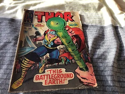 Buy Marvel THE MIGHTY THOR Silver Age Vol.1 #144 1967 This Battleground Earth! • 15£