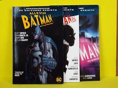 Buy DC Comics All-Star Batman Volumes 1, 2 & 3 Graphic Novel • 45£