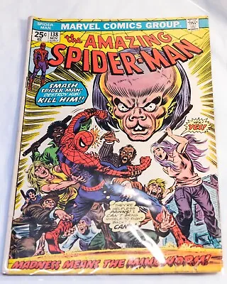 Buy Marvel Comics Amazing Spider-Man #138 Nov 1974 Mindworm FREE SHIP • 12.06£