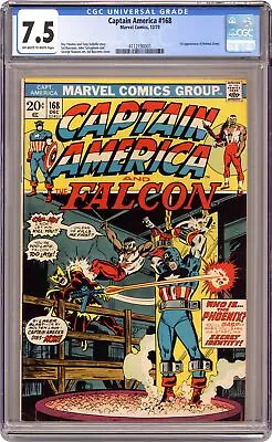 Buy Captain America #168 CGC 7.5 1973 4112190001 • 61.87£