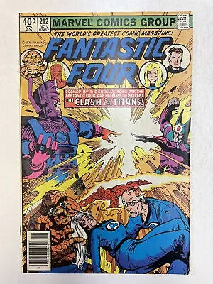 Buy FANTASTIC FOUR #212 VF- Galactus 2nd Terrax Appearance Byrne 1979 Marvel Comics • 13.36£