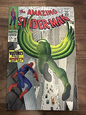 Buy The Amazing Spider-man #48 *1st App & Origin Vulture, Blackie Drago* (grade Vf+) • 168.95£