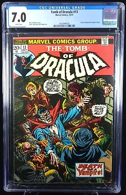 Buy Tomb Of Dracula #13 CGC 7.0 -- Origin Of Blade -- Marvel Comics (1973) • 156.96£