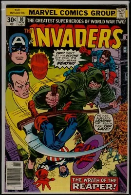 Buy Marvel Comics The INVADERS #10 Captain America Human Torch Sub-Mariner FN 6.0 • 3.15£