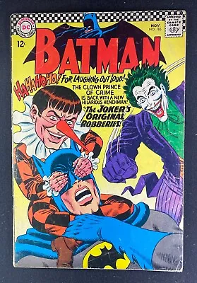 Buy Batman (1940) #186 VG (4.0) Murphy Anderson Joker Cover 1st App Gaggy The Clown • 39.41£