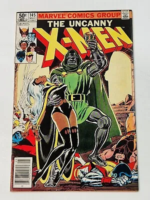 Buy Uncanny X-Men 145 NEWSSTAND Marvel Comics Iconic Dave Cockrum Doom Cover 1981 • 19.70£