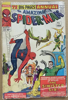 Buy THE AMAZING SPIDER-MAN ANNUAL #1, WITH 1st APPEARANCE OF THE  SINISTER SIX . • 595£