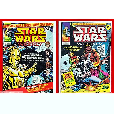 Buy Star Wars Weekly # 13 14  2 Marvel Comics Bag And Board 3 5 78 UK 1978 (Lot 2189 • 22.49£
