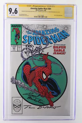 Buy Amazing Spider-Man #301 - Marvel 1988 CGC 9.6 SIGNED X3 McFarlane Defalco  • 518.89£