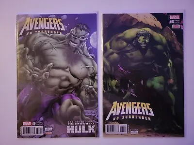 Buy AVENGERS #682 & #684 1st Immortal Hulk 2nd Printing  No Surrender  2018 • 19.72£