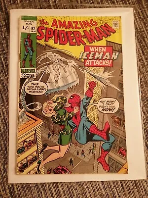 Buy Amazing Spiderman #92, 1971, Iceman, X-Men Crossover - Low Grade • 10£