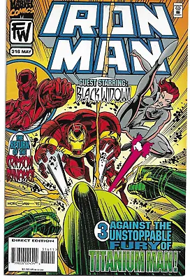 Buy IRON MAN - No. 316 (May 1995) Features BLACK WIDOW • 6.50£