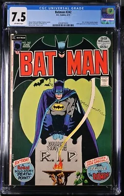 Buy Batman 242 (DC, 1972)  CGC 7.5 OWP • 143.11£