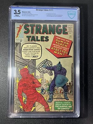 Buy Strange Tales #111 CBCS 3.5 With White Pages.  2nd App Of Dr. Strange • 157.69£