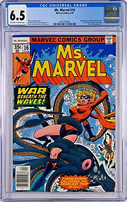 Buy Ms. Marvel #16 CGC 6.5 (Apr 1978, Marvel) 1st Mystique In Cameo, Tiger Shark App • 64.34£
