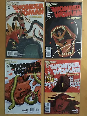 Buy WONDER WOMAN #s 3,4,5,6,7,8,9,10,11 (9 Total). 2011 DC NEW 52 Series By Azarello • 25.99£
