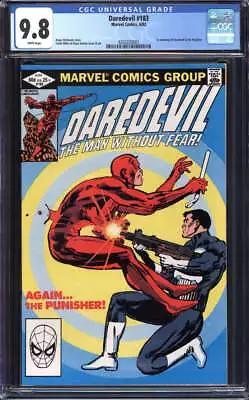 Buy Daredevil #183 Cgc 9.8 White Pages // Punisher Cover Marvel Comics 1982 • 289.26£