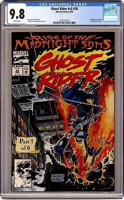 Buy Ghost Rider #28 Kubert Variant CGC 9.8 1992 4332527014 • 74.02£