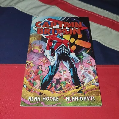 Buy Captain Britain By Alan Moore Alan Davis GRAPHIC NOVEL Marvel Comics UK • 0.99£