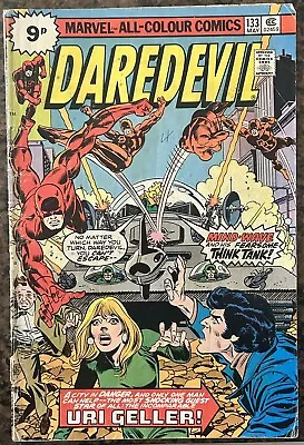 Buy Daredevil #133 - Uri Geller & Jester Appearance! - (Marvel 1976) • 4.99£