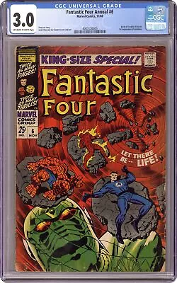 Buy Fantastic Four Annual #6 CGC 3.0 1968 4003126005 1st App. Franklin Richards • 103.26£