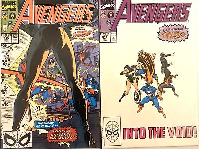 Buy Avengers # 314 & 315. .2 Issue Full Story Lot.  Feb-march 1990.  Nice/high Grade • 16.99£