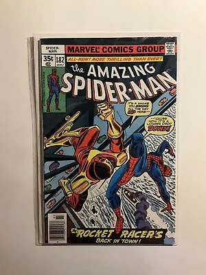 Buy Amazing Spider-Man 182 Near Mint- Nm- 9.2 Newsstand Edition Marvel • 15.98£