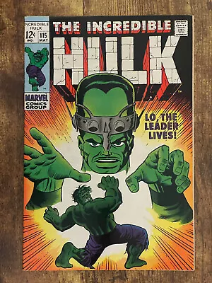 Buy Incredible Hulk #115 - STUNNING HIGH GRADE - The Leader - Marvel Comics 1969 • 32.78£