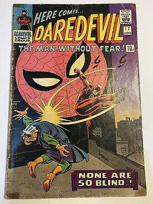 Buy DAREDEVIL #17 Silver Age Romita Spider-Man Marvel Comics 1966 GD+/VG- • 24.95£