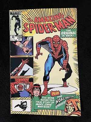 Buy Amazing Spiderman 259 Origin Of Mary Jane Watson 1984 • 7.88£