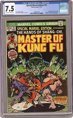 Buy Special Marvel Edition #15 CGC 7.5 1973 3928075014 1st App. Shang Chi • 279.16£