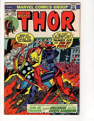 Buy The Mighty Thor #208 1972 MARVEL • 12.74£