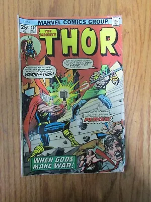 Buy Comic Book - Marvel Comics - The Might Thor No 240 Oct 1975 • 7.84£