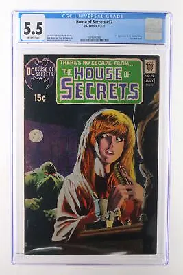 Buy House Of Secrets #92 - D.C. Comics 1971 CGC 5.5 1st Appearance Of Swamp Thing • 1,024.57£