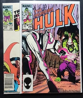Buy Incredible Hulk #296 (1984) Marvel Comics Comic Book +Incredible Hulk #299 • 4.80£