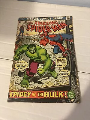 Buy The Amazing Spider-Man 119 Vol 1 Classic Hulk Battle 1973 Marvel Comics Bronze • 32£