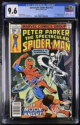Buy Spectacular Spider-Man #22 - Marvel Comics 1978 CGC 9.6 Moon Knight Appearance.  • 94.08£