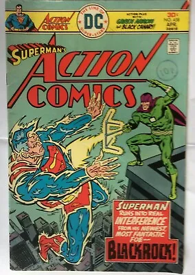 Buy ACTION COMICS - No 458 (Apr 1976) Features SUPERMAN + GREEN ARROW + BLACK CANARY • 4.95£