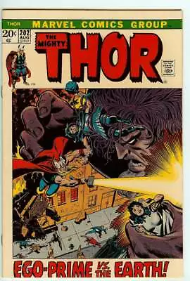 Buy Thor #202 7.5 // 1st App Ego Prime Marvel Comics 1972 • 28.77£