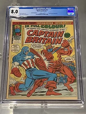 Buy Captain Britain #16 Cgc 8.0 Vf 1977 Marvel Mcu Disney+ Henry Cavill Cap America! • 39.99£