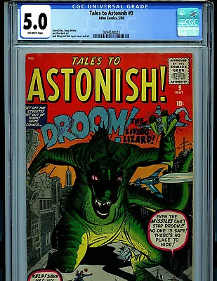 Buy Tales To Astonish #9 CGC 5.0 1960 Silver Age Marvel Comics Amricons B19 • 363.36£