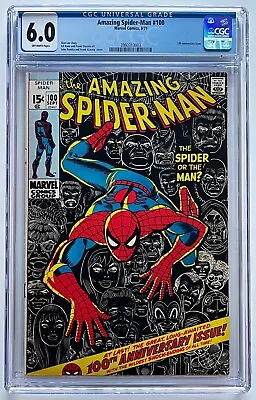 Buy AMAZING SPIDER-MAN #100, CGC 6.0, JOHN ROMITA Cover, Anniversary Issue 1971 ! • 179.89£