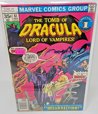 Buy Tomb Of Dracula #61 Blade & Janus Appearance *1977* 8.0 • 10.24£