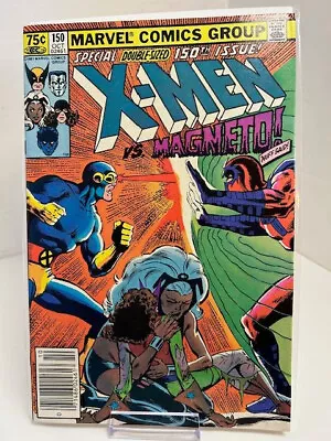 Buy Uncanny X-men #150 VF/NM, NEWSSTAND, X-men Vs Magneto, Double Sized 150th (E) • 15.81£