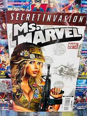 Buy MS. MARVEL #29 GREG HORN SECRET INVASION GI JANE COVER 2008 Army Military War • 10.72£