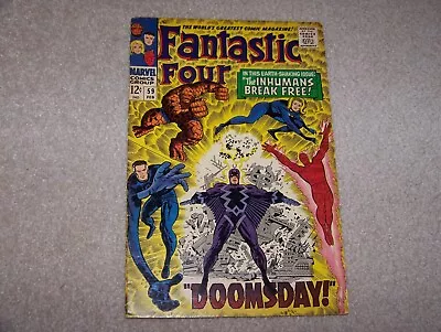 Buy Fantastic Four 59 Appearance Of Doctor Doom, Silver Surfer, & The Inhumans 1967 • 19.99£