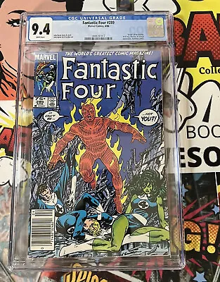 Buy 🔑 Fantastic Four #289 CGC 9.4 (1986)   1st Series  DEATH OF BASILISK!!! KEY!!! • 43.97£